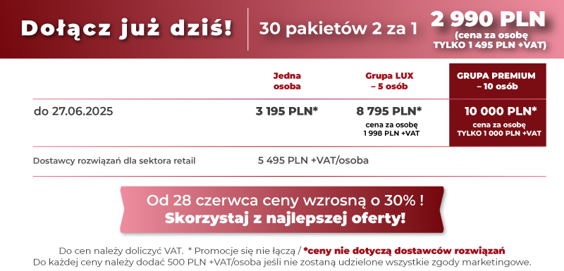 Cennik Forum Retail Challenge Poland 2025